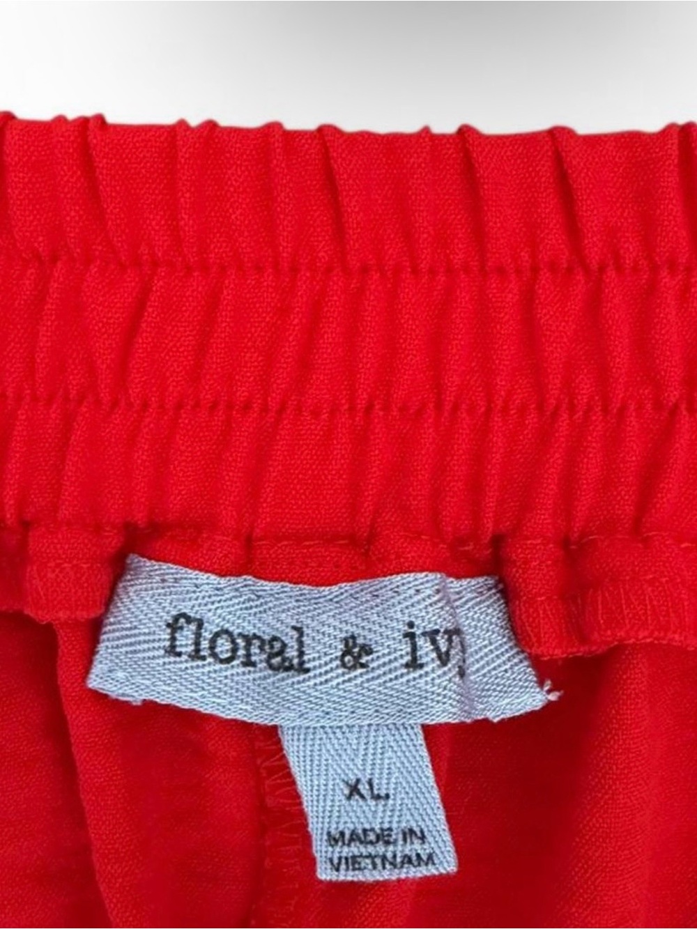 Wide Leg Women's Pants in Bright Red - Picture 3 of 7